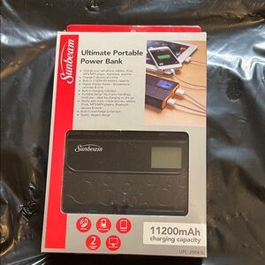 Sunbeam Black Portable Power Bank